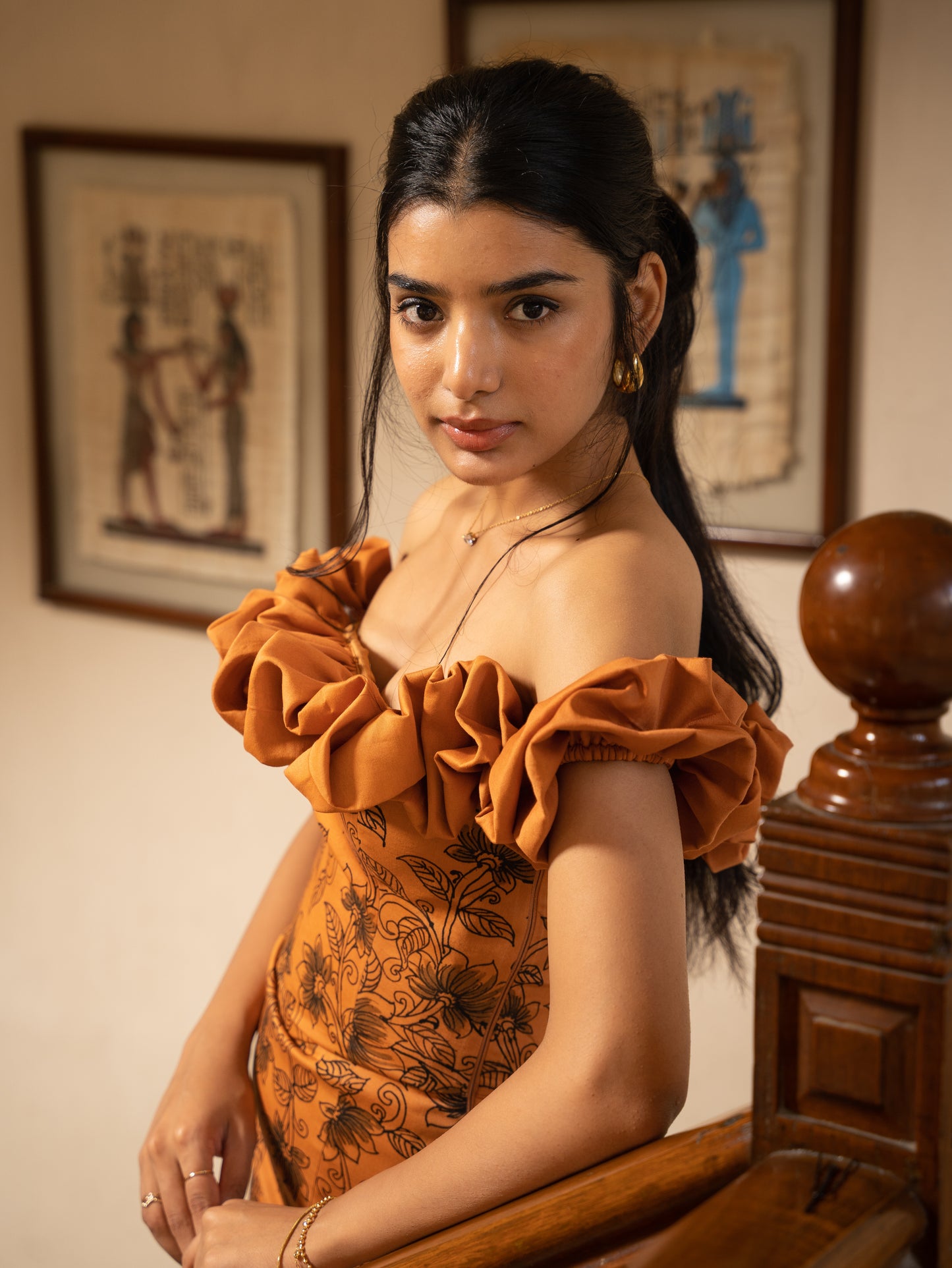 Ikaa Dress - Apricot